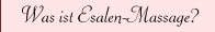 Was ist Esalen-Massage?